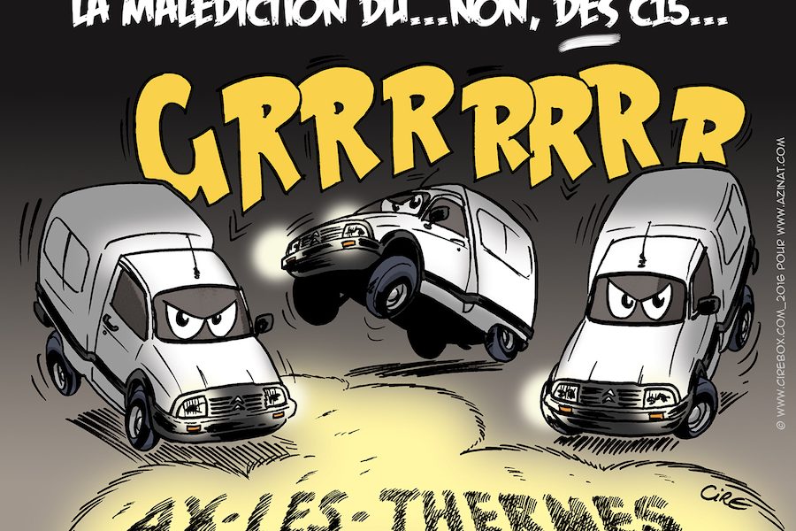 Rassemblement de C15 « vues de devant » sur Ax-les-Thermes