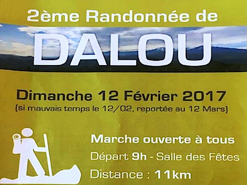 Deuxième randonnée de Dalou – 12 février