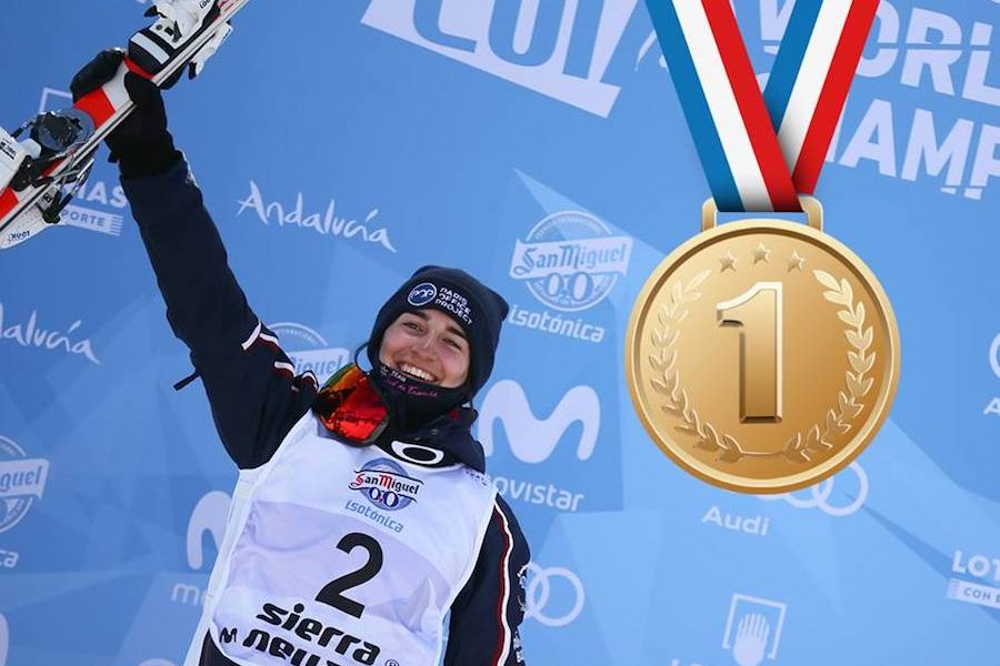 Perrine Laffont championne du monde de ski de bosses en parallèle !