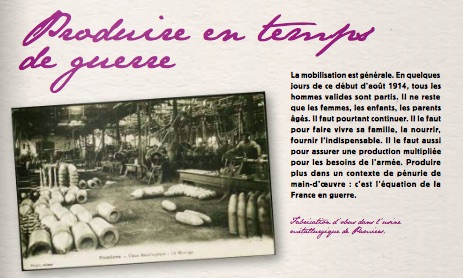 Lettre du Centenaire de la Guerre 14-18 : produire en temps de guerre