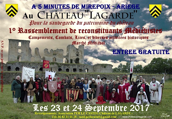 Lagarde, rassemblement de reconstituants médiévistes – 23 & 24 septembre