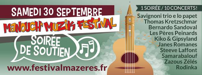 Mazères : Soirée de Soutien Manouch’ Muzik Festival – 30 septembre