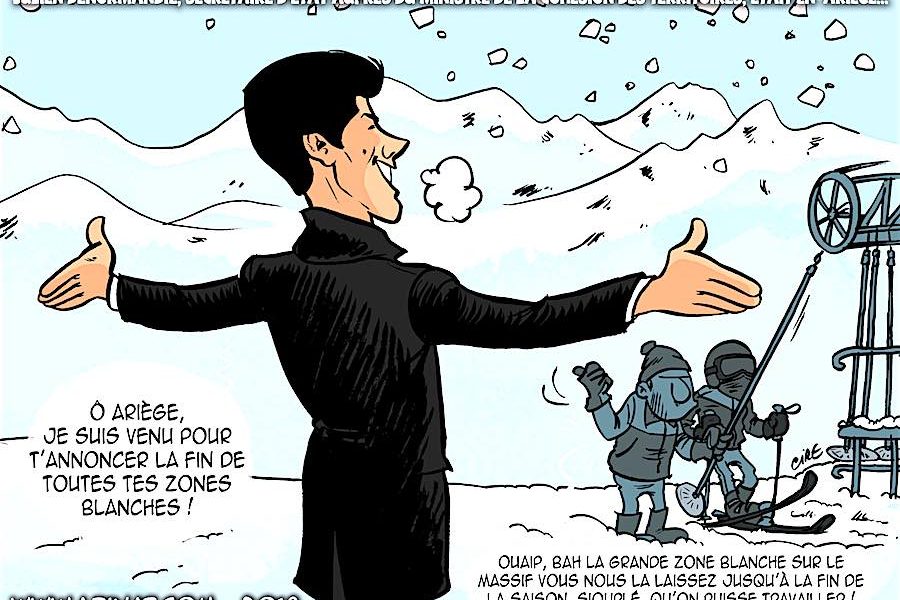 Visite de Julien Denormandie : Il y a zone blanche et zone blanche !