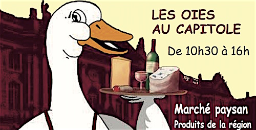 La  Confédération Paysanne à Toulouse avec « Les Oies du Capitole » dimanche 11 février
