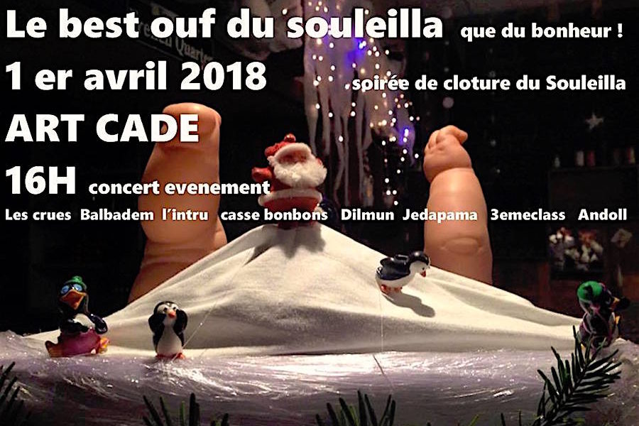 Sainte-Croix-Volvestre : Le Best-Ouf du Souleilla avec Art’ Cade – 1er avril
