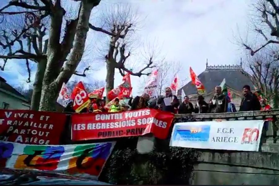 Plus de 1500 manifestants à Foix pour la défense du service public