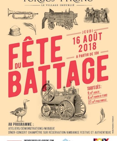 Forges de Pyrène : Fête du battage – 16 août