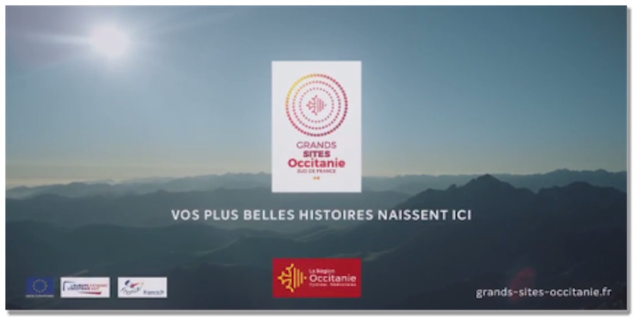 Première campagne de promotion pour la nouvelle collection Grands Sites Occitanie