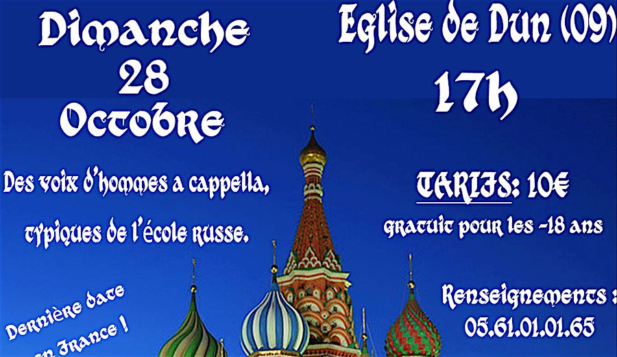Dun : Concert « Doros Kantors » – 28 octobre