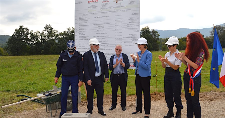 Pose de la première pierre de la caserne de Gendarmerie de Lavelanet : un « acte fondateur » pour la Préfète